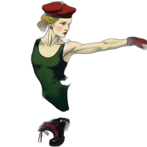 hat, dress, staff, concept art transparent PNG cut-out