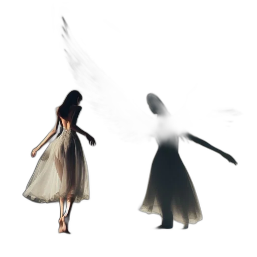dress, mask, creature, hair transparent PNG cut-out