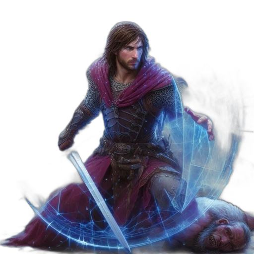 sword, weapon, staff, fantasy art transparent PNG cut-out