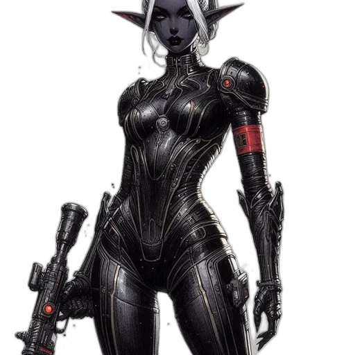 robot, weapon, concept art, comic book art transparent PNG cut-out
