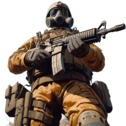weapon, robot, mask, concept art transparent PNG cut-out