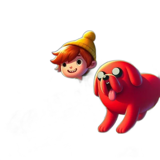animal, creature, hat, staff transparent PNG cut-out