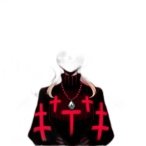 jacket, dress, mask, jewelry transparent PNG cut-out