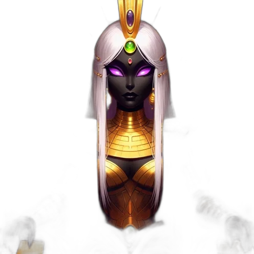 jewelry, mask, crown, staff transparent PNG cut-out