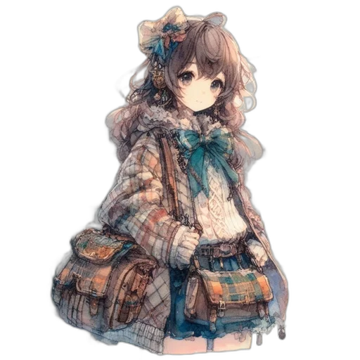 jacket, dress, hat, face transparent PNG cut-out