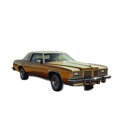 car, photorealistic, 3d render, 1977 transparent PNG cut-out