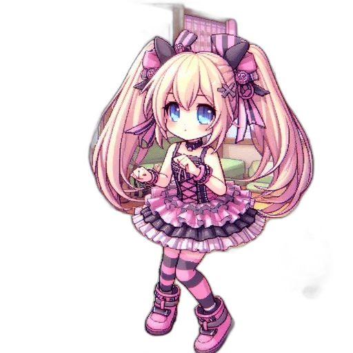 dress, staff, creature, weapon transparent PNG cut-out