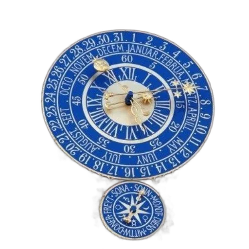 jewelry, blue, gold, clock transparent PNG cut-out