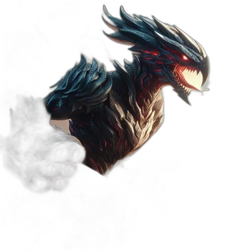 dragon, mask, creature, animal transparent PNG cut-out