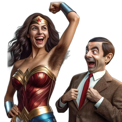 comic book art, concept art, wonder, woman transparent PNG cut-out