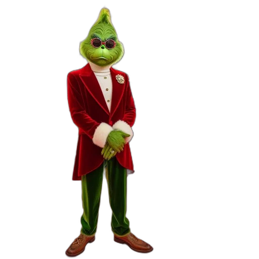 staff, jacket, creature, 3d render transparent PNG cut-out