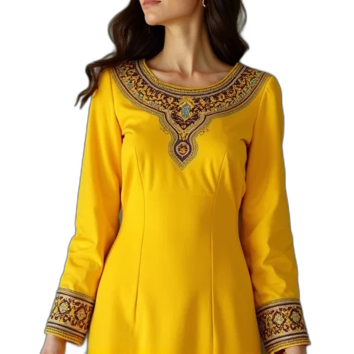 dress, jewelry, golden, woman transparent PNG cut-out