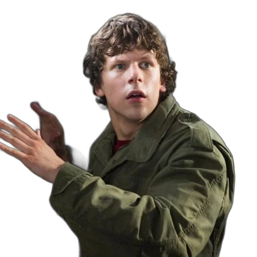 jacket, staff, face, creature transparent PNG cut-out