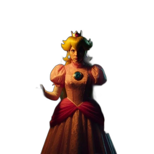 crown, dress, staff, face transparent PNG cut-out