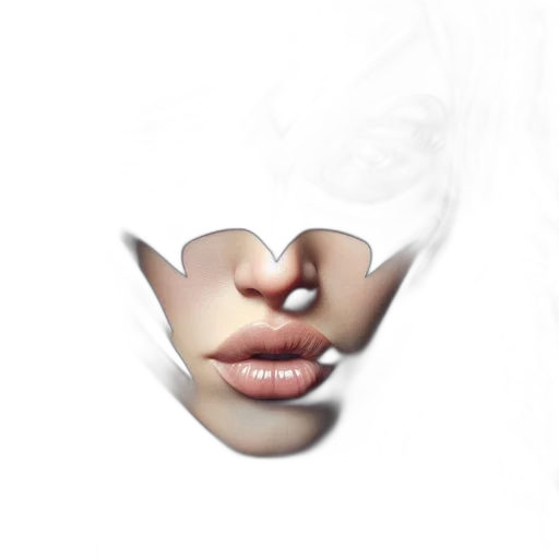face, mask, hair, creature transparent PNG cut-out