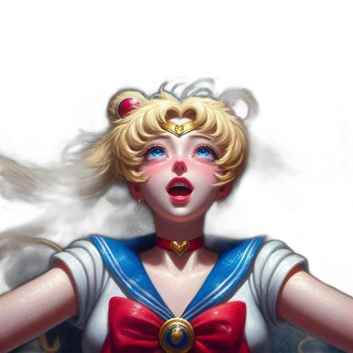 crown, face, fantasy art, comic book art transparent PNG cut-out
