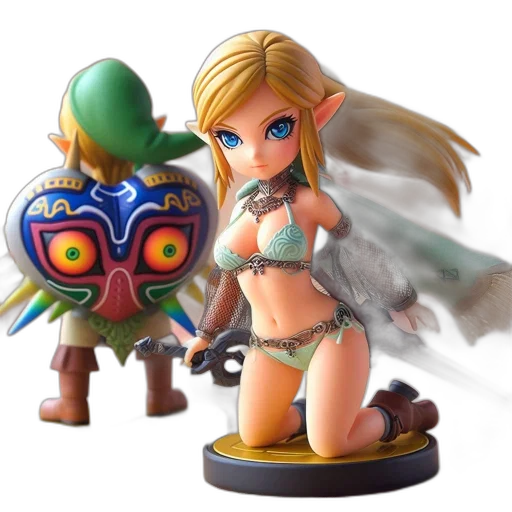 concept art, 3d render, fantasy art, two transparent PNG cut-out