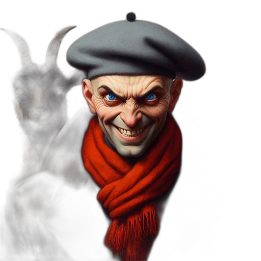 face, mask, hat, creature transparent PNG cut-out
