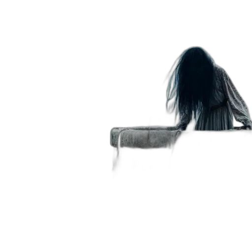 hair, creature, dress, mask transparent PNG cut-out