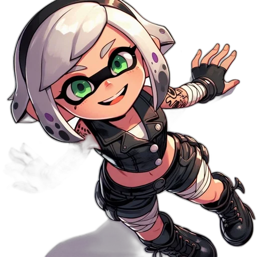 weapon, staff, jacket, creature transparent PNG cut-out