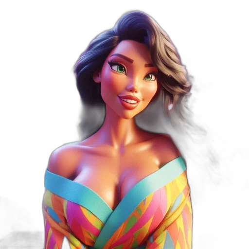 dress, 3d render, fantasy art, concept art transparent PNG cut-out