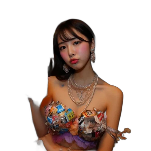 jewelry, dress, creature, staff transparent PNG cut-out