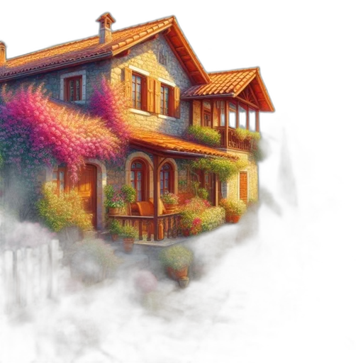 building, photorealistic, watercolor, concept art transparent PNG cut-out