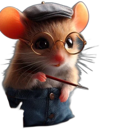 animal, hat, staff, jacket transparent PNG cut-out
