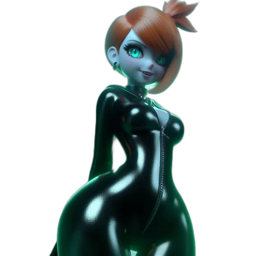 dress, robot, creature, staff transparent PNG cut-out