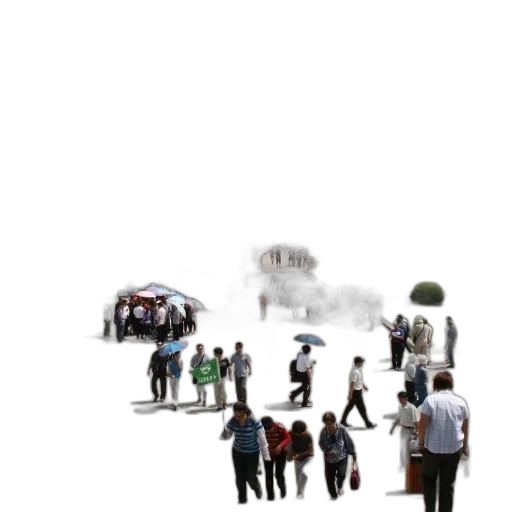 umbrella, staff, mask, robot transparent PNG cut-out