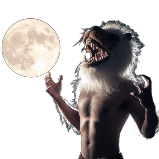 creature, animal, mask, fantasy art transparent PNG cut-out