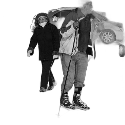 car, staff, jacket, umbrella transparent PNG cut-out