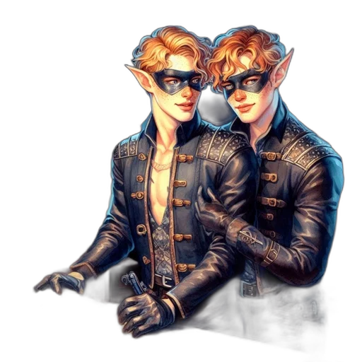 jacket, mask, concept art, fantasy art transparent PNG cut-out