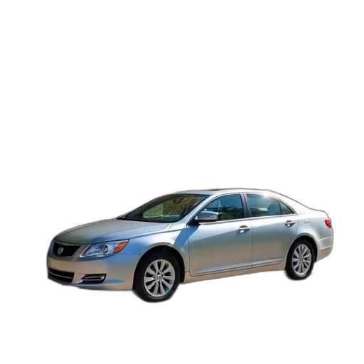 car, 3d render, silver, parked transparent PNG cut-out