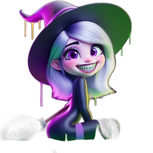 hat, staff, creature, concept art transparent PNG cut-out