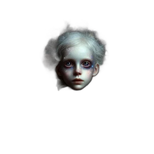face, creature, hair, mask transparent PNG cut-out