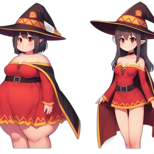 hat, dress, staff, concept art transparent PNG cut-out