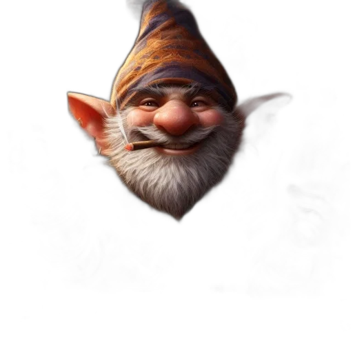 staff, face, hat, creature transparent PNG cut-out