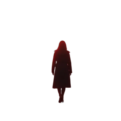 dress, jacket, face, creature transparent PNG cut-out