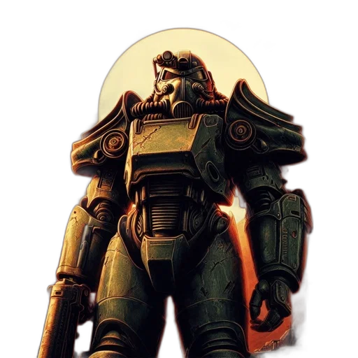 robot, weapon, concept art, 3d render transparent PNG cut-out