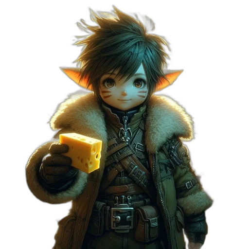 staff, jacket, weapon, face transparent PNG cut-out