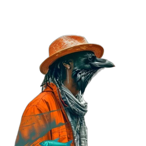 jacket, hat, animal, mask transparent PNG cut-out
