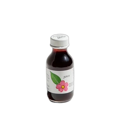 bottle, food, flower, 3d render transparent PNG cut-out