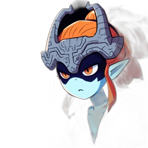 mask, staff, hat, dragon transparent PNG cut-out