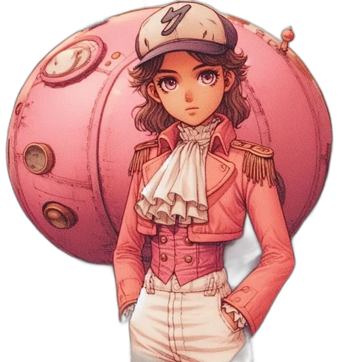 hat, staff, jacket, weapon transparent PNG cut-out