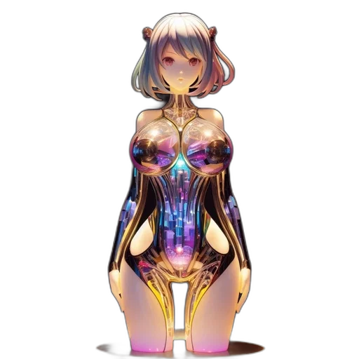 dress, robot, jewelry, creature transparent PNG cut-out