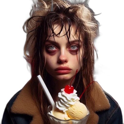 jacket, face, food, creature transparent PNG cut-out