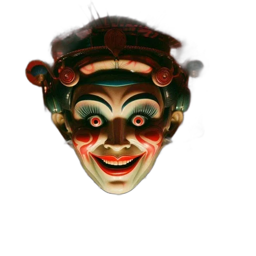 mask, face, crown, staff transparent PNG cut-out