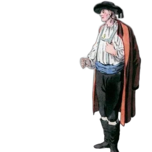 jacket, staff, hat, concept art transparent PNG cut-out