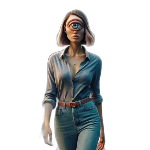 jacket, robot, staff, mask transparent PNG cut-out